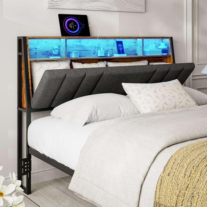 Headboards with lights attached cheap